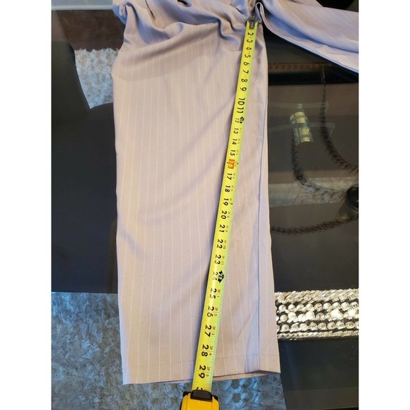 Prettylittlething Women's Gray Lined Polyester High Waisted Trouser Pant Size 6 - Picture 9 of 11